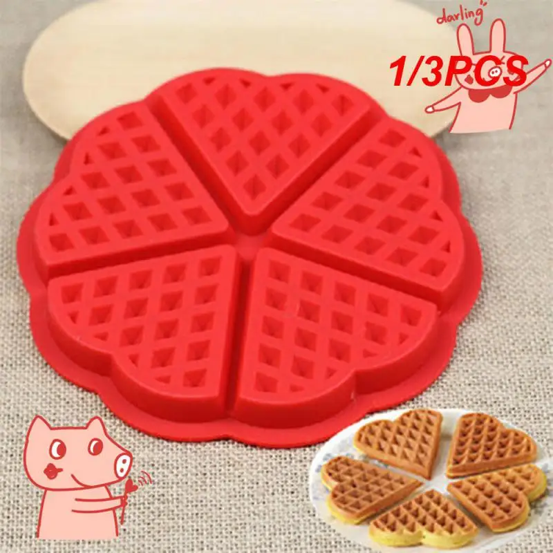 1/3Pcs Waffle Pot Iron Baking Pan Waffle Maker Machine Bubble Egg Cake Forno Macchina Per La Colazione Antiaderente Cake Waffle Mold