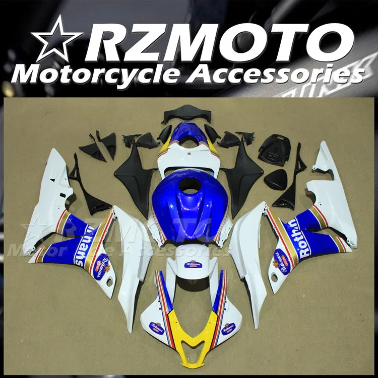 

Новый комплект обтекателей из АБС-пластика для мотоцикла, подходит для HONDA CBR600RR F5 2007 2008 07 08, комплект обтекателей синего и белого цвета