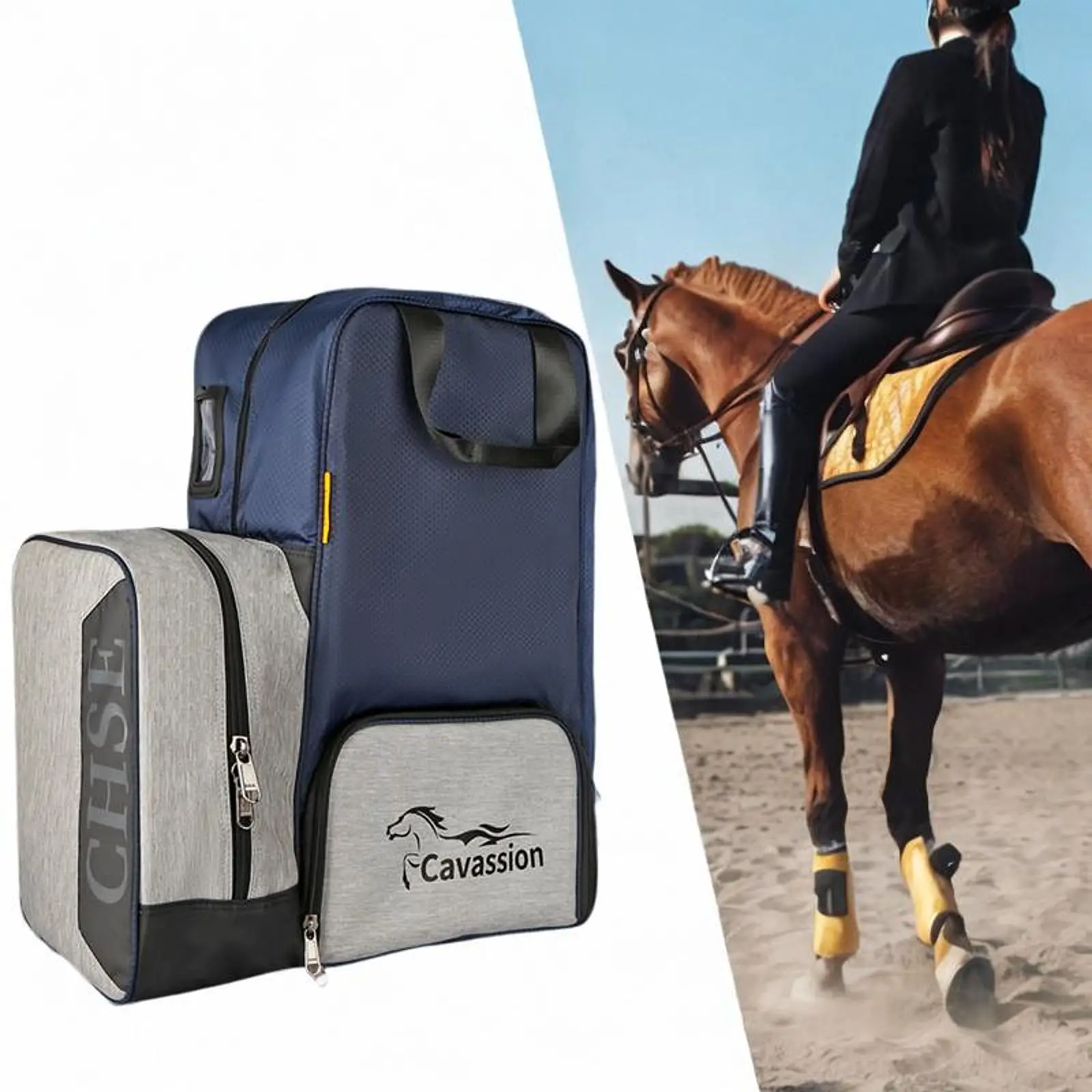 Equestrian Horse Riding Bag Boots Bag Sturdy for Sports Camping and Shopping