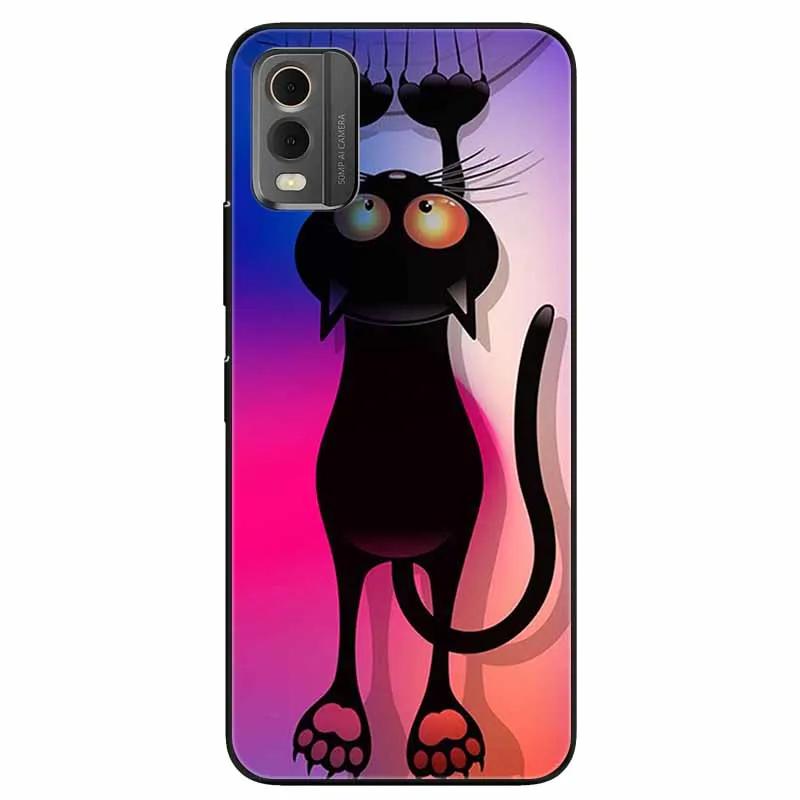 Cartoon Silicone Protective Soft Bumpers with Cool Wolf Design Phone Case