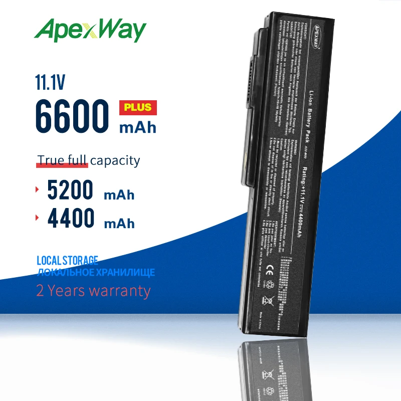 Apexway A32-N61 Аккумулятор для ноутбука ASUS N61 N61J N61D N61V N61VG N61JA N61JV M50s N43S N43JF N43JQ N53 N53S N53SV A32-M50