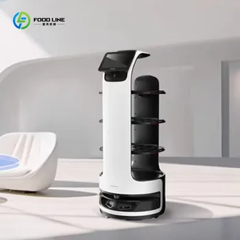 Robot Intelligente Autonomo per la Consegna di Cibo nei Ristoranti, Servizio Commerciale Personalizzato di Consegna Pasti Senza Personale