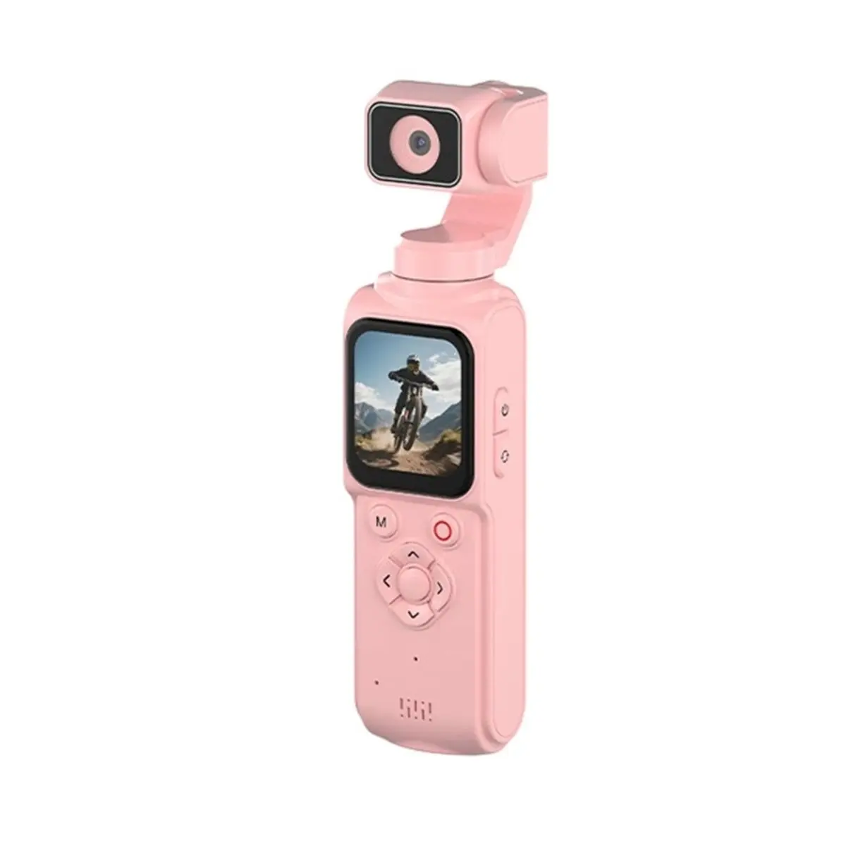 N05R 4K 스포츠 액션 카메라 포켓 짐벌 카메라 1.72인치 IPS 스크린 휴대용 DV 비디오 레코더 (자전거, 오토바이, 브이로그용)