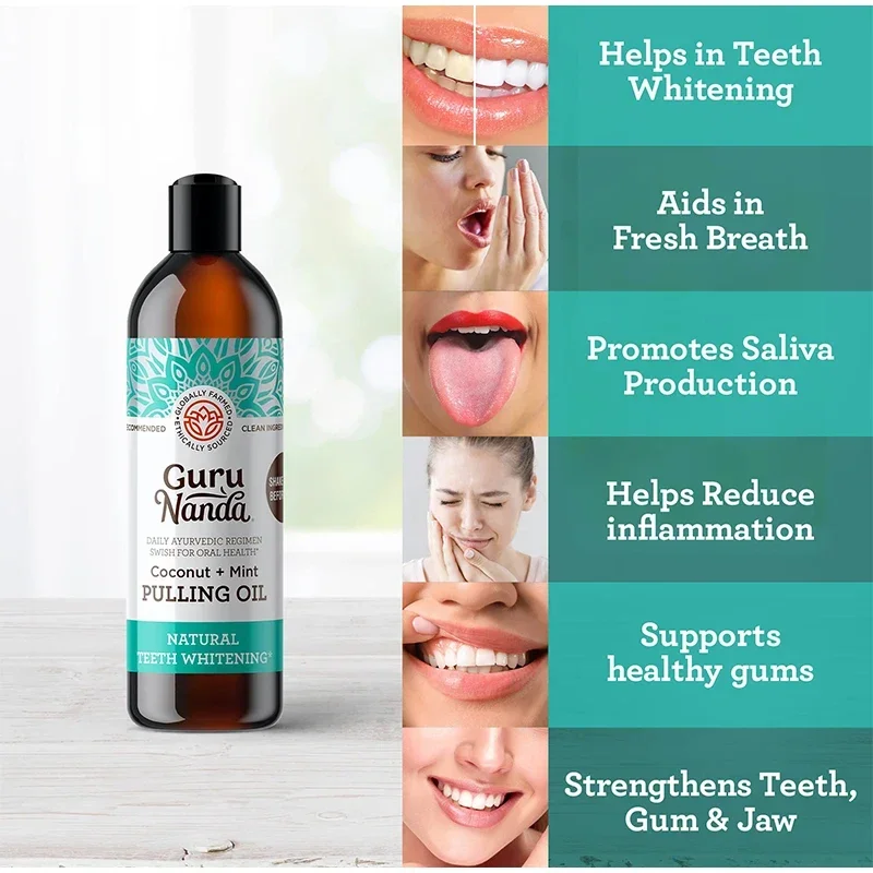 237mlMouthHealthCareGurunandaCoconutMintPullingOilMouthwash