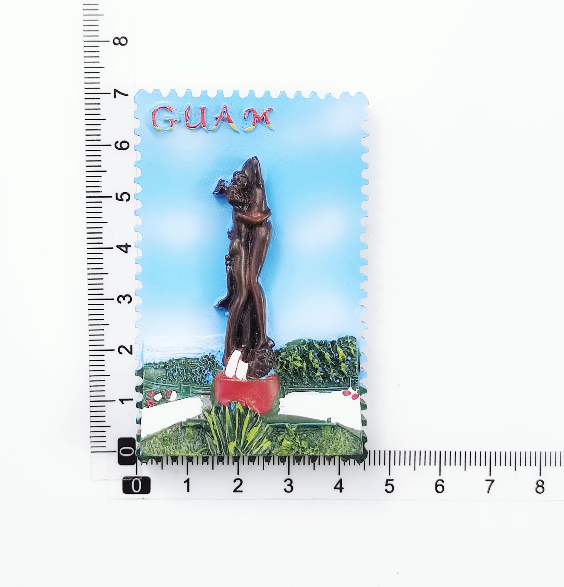 Guam USA 3D Souvenir Refrigerator Magnet - 7x4.5cm Resin Fridge Decoration, Travel Memento Gift