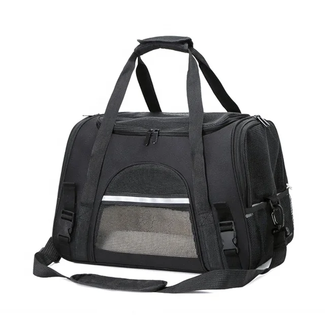 

2023 Dog Carrier Bag Portable Dog Backpack With Mesh Window Airline Approved Small Pet Transport Bag Carrier For Dogs