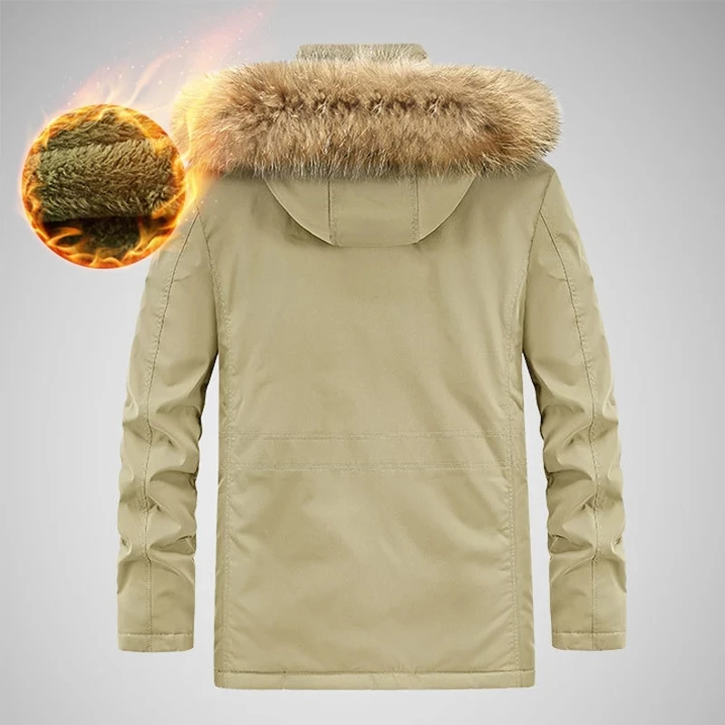  Parkas de invierno para hombre, chaqueta cálida de algodón de  talla grande, parkas militares con múltiples bolsillos, Azul oscuro : Ropa,  Zapatos y Joyería