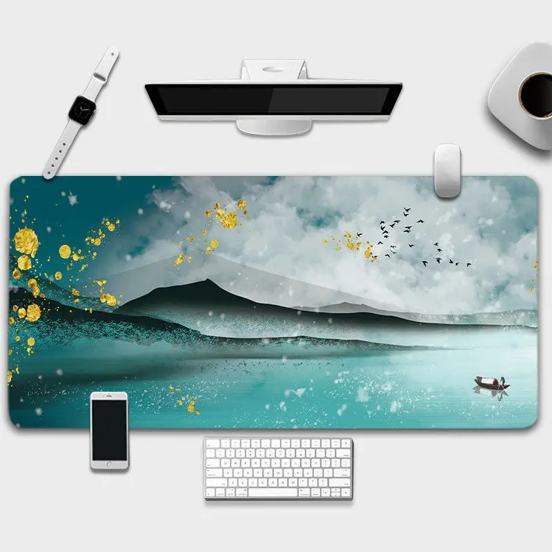 

80x30cm Mouse Pad Chinese Style Pattern Gamer 800x300mm Notbook Mouse Mat Large Gaming Mousepad XL PC Desk Computer Accessories
