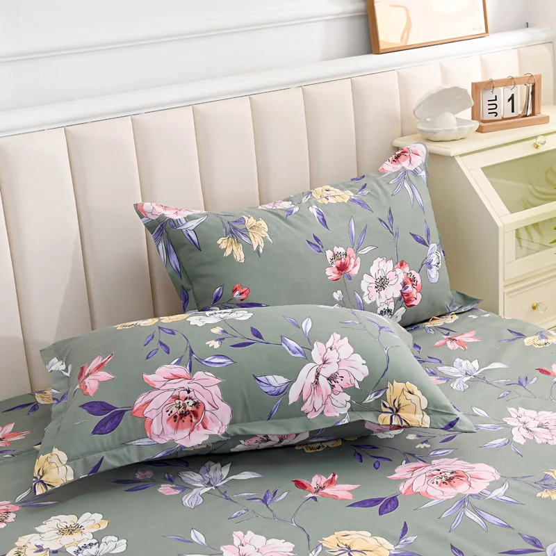 Description Picture 5 of itemBedding Pillowcase With Customizable Flowers Design, Adult Bedroom, Home Decor, Custom Size Cushion Cover, 70x70cm, 51x66cm, 1Pc