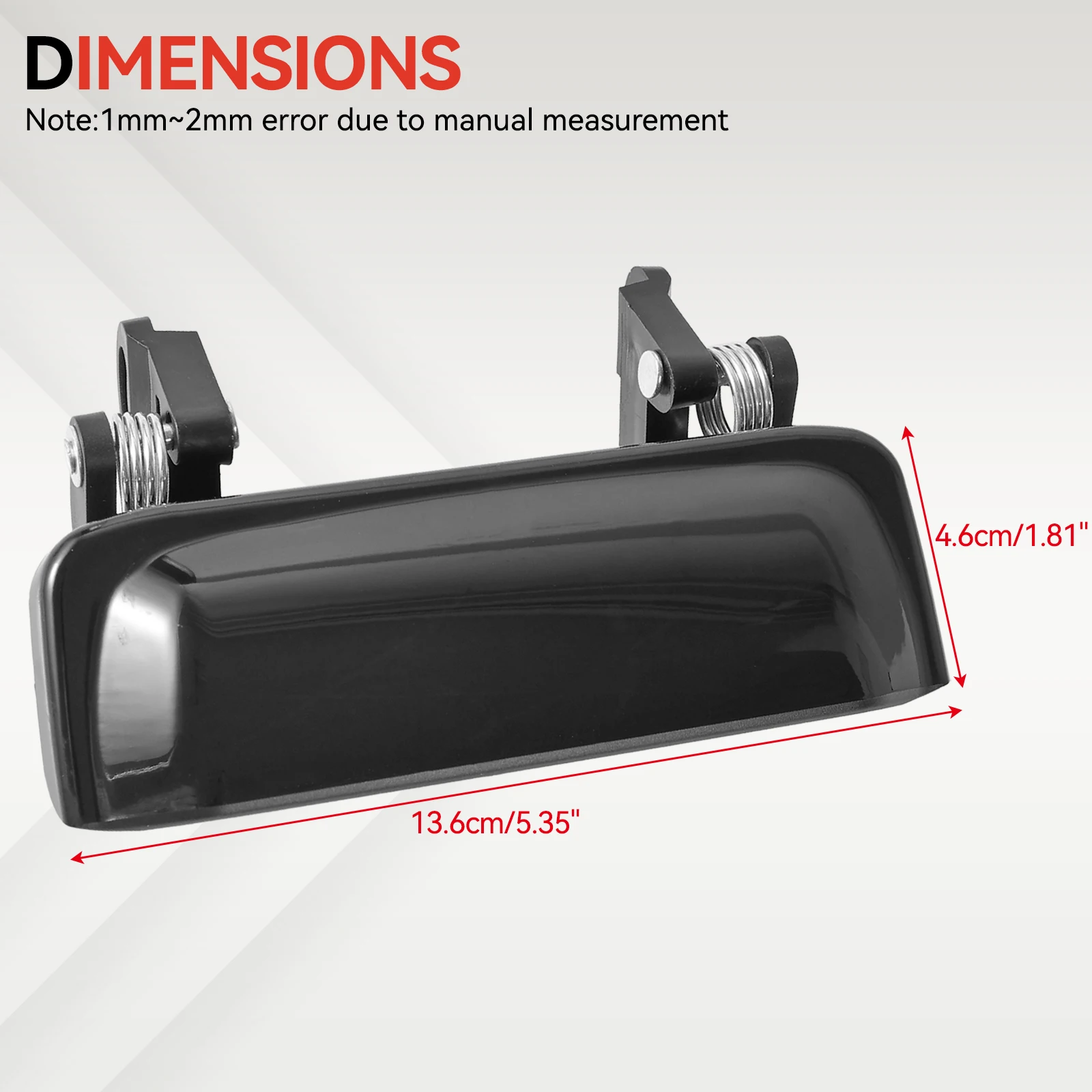2L5Z1022404BAA 2 Stück für 1998-2011 Ford Ranger 2001-2010 Mazda Auto Vorderer Metall-Außentürgriff Fahrer- und Beifahrerseite – Detail 4