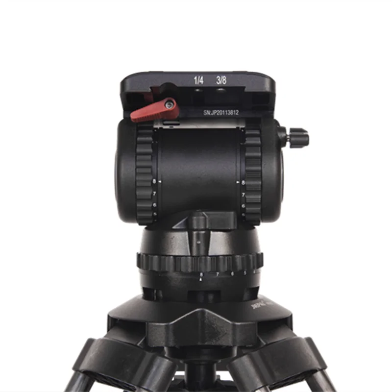 JIEPAI V18 PRO Fluid Geared Head Professional Video Camera Tripod Head 100mm Bowl 18KG with Pan bar for ENG FILM VS TERIS V18