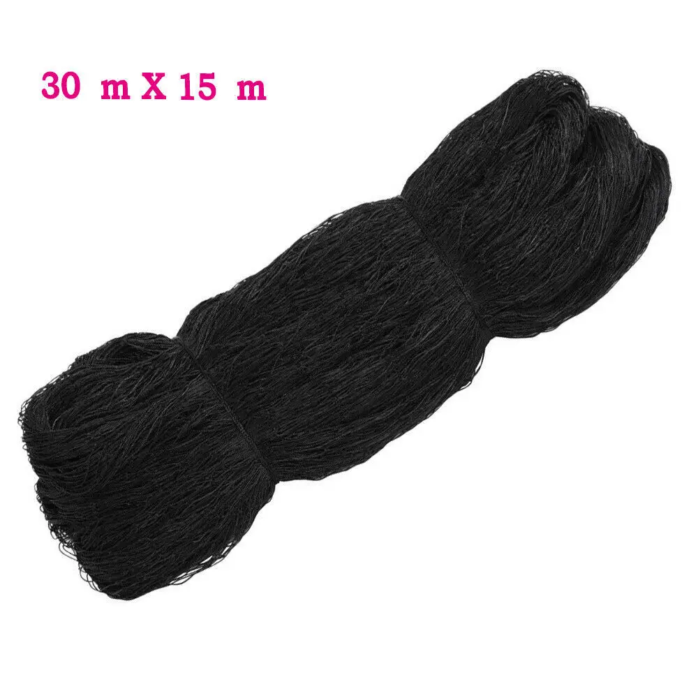 Bird Protection Net, Pigeon Net, 30 X 15 M, Mesh Size 5 X 5 Cm, Versatile Black Net for Balcony, Garden, Pond and Pool – Detail 3