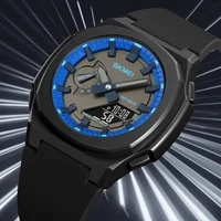SKMEI 2091 5 Alarms Date Clock reloj hombre with Japan Digital Movement Sport Watches Waterproof Men Countdown Chrono Wriswatch 1