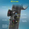 AOCHUAN Smart XPro Smartphone Gimbal Stabilizer LED Lights OLED ScreenThree Axis Gimbal Gesture Controls for Android and iPhone 6
