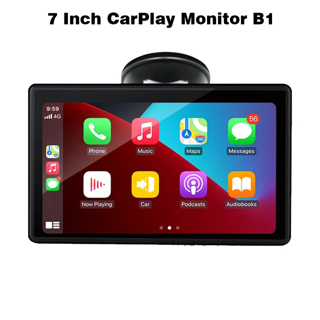 7 Inch Portable CarPlay Monitor Apple Carplay Screen Car Rear Screen