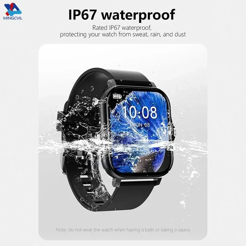 MINGCVIL Sports Smart Watch Fitness Clock Health Monitor Waterproof Smartwatch Wireless Call Watches For Xiaomi IOS Men Women 5