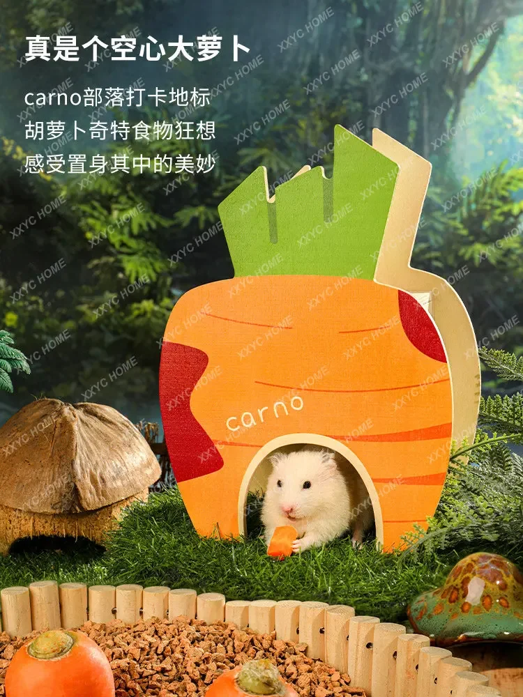 Hamster Tribe House Flower Branch Mouse Cabin Djungarian Hamster Four Seasons Universal Landscaping Supplies