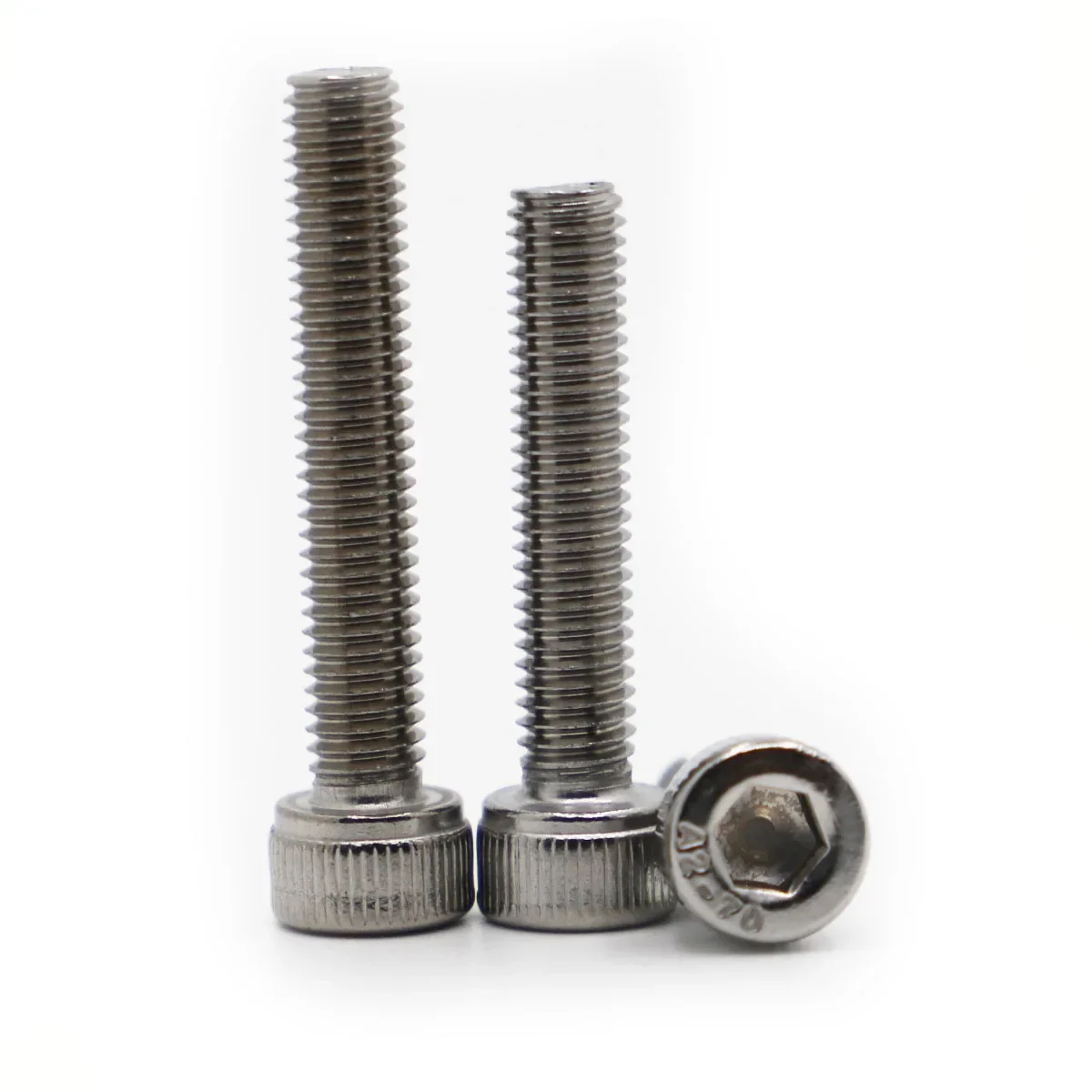 DIN912 M1.4 M1.6 M2 M2.5 M3 M4 M5 M6 M8 M10 304 Stainless Steel Metric Thread Hex Socket Cap Head Screw Bolts