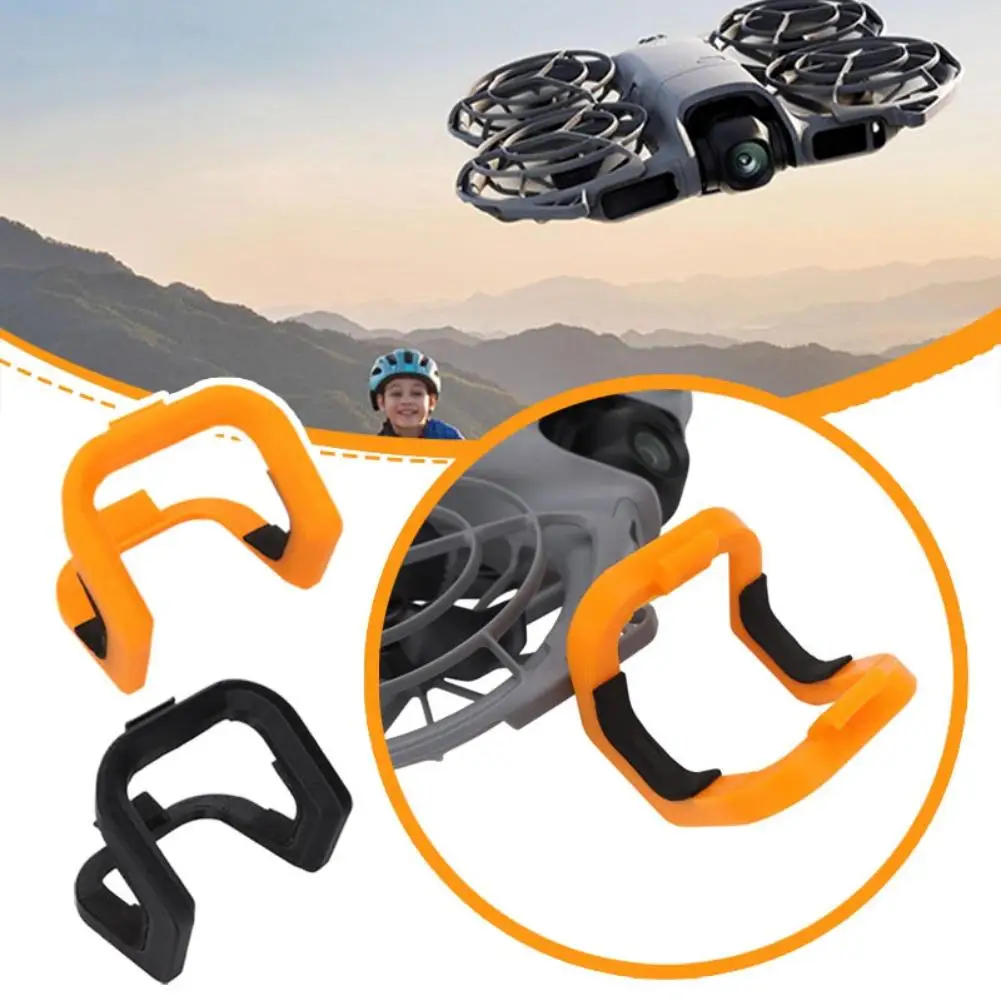 Drone DJI Neo2 avec pare-chocs anti-collision noir, vue de dessus, protection intégrée sans encombrement.