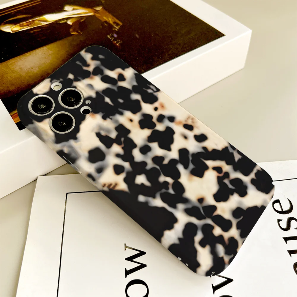 Modisches und trendiges Schutzhülle-Design im Schildpatt-Look, geeignet für iPhone 17 16 15 14 13 12 11 Pro/Max/Plus, sturzsicher und stoßfest.