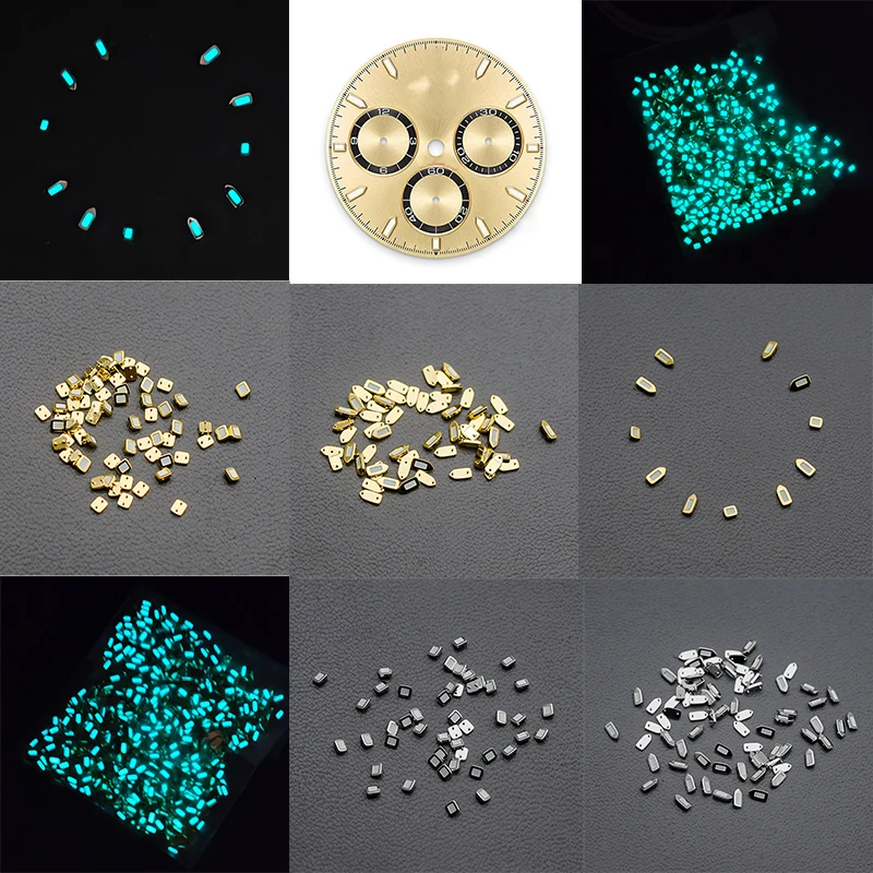 Orologio Quadrante Indice Ora Pennarelli Blu Verde Luminoso Per Rolex Daytona Seiko Skx007 Skx009 Quadrante Dell'Orologio Da Uomo Accessori Aftermark