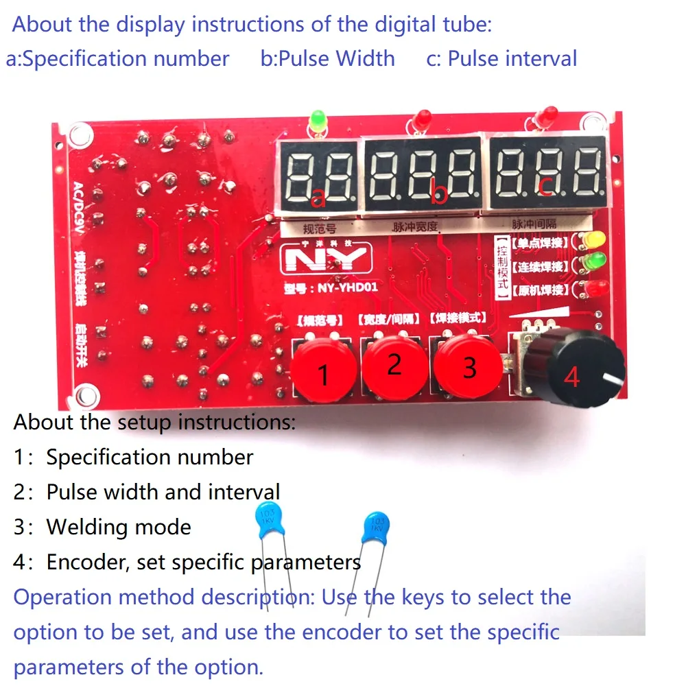 Argon Arc Welding to Spot Welding Imitation Cold Control Board Controller