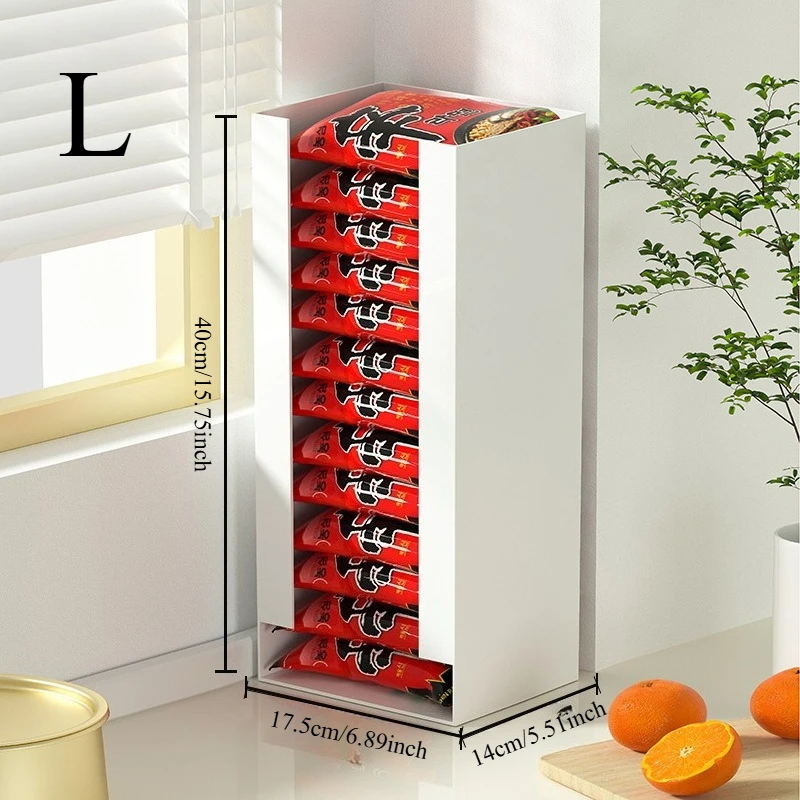 1PC Kitchen Household Right Angle Storage Box Creative Multi-function Mask Facial Mask Instant Noodles Pull Out Storage Box