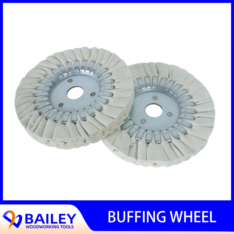 BAILEY 5PCS High Quality 150x19x20mm Buffing Wheel Iron Core Polishing Wheel for Edge Banding Machine Woodworking Tool