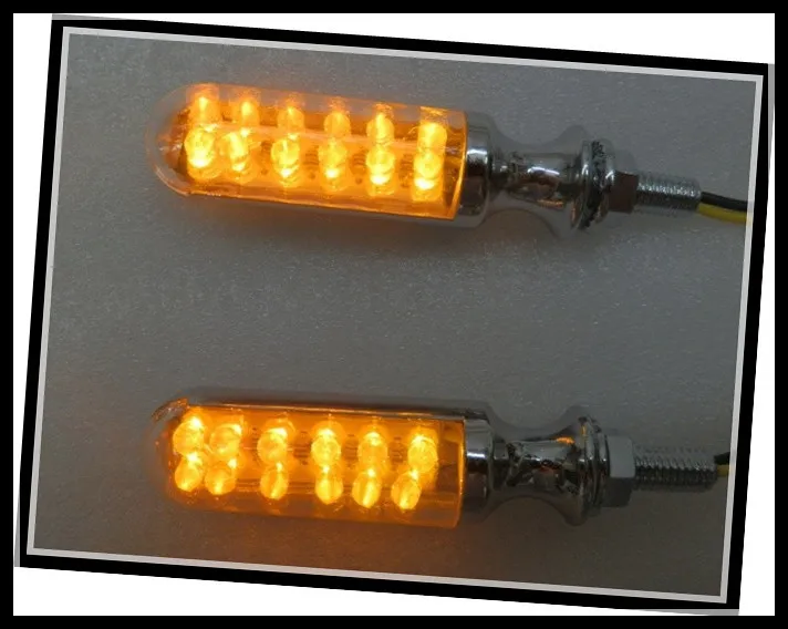 Chrome Billet Led Indicatori Di Direzione Per Kawasaki Vulcan Vn 500 750 800 900 1500