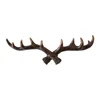 1x Deer Antler Hook Wall Hook/clothes Hanger Towel Hook Resin Christmas Home Decoration Hats Coats Robes Scarves Bags Hook 3
