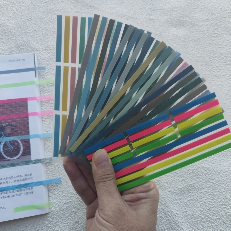 6Packs Stationery Bookmark Planner Stickers Self Adhesive Loose-leaf Memo Pad Page Markers Paper Flags Tabs Stickers Index 4