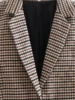 Maxdutti Ins Fashion Casual Jacket Blogger Retro Woolen Plaid Single Breatsed Fashion Blazers Women 4