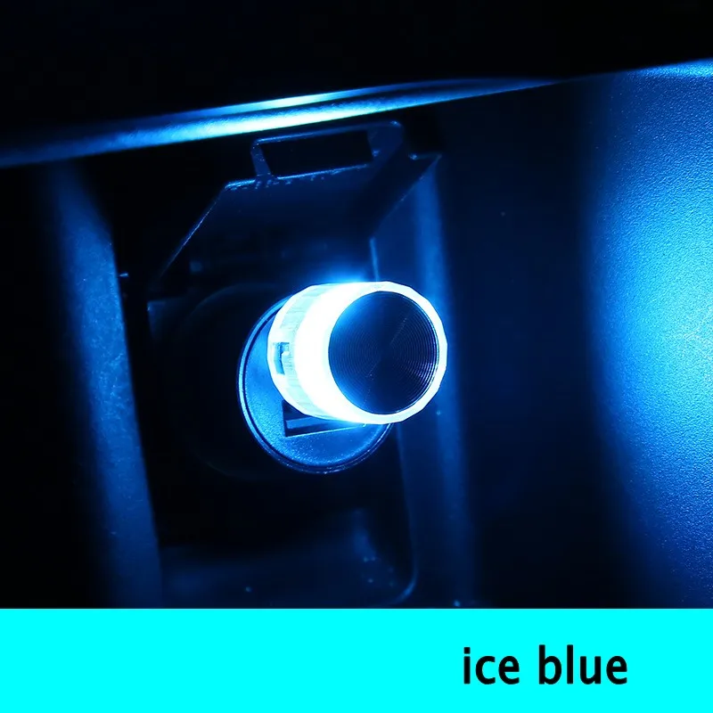 1pc 자동차 미니 USB LED 휴대용 조명 플러그 재생 주변 조명 장식 분위기 램프 인테리어 환경 조명 장식