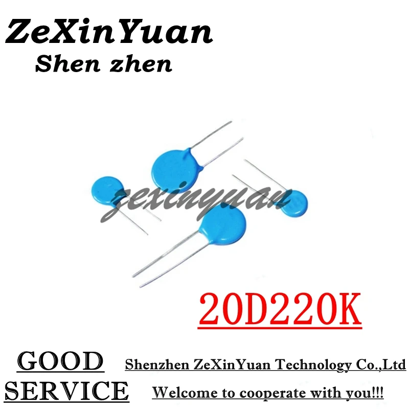 

5 шт./лот 20D220K 22 в 20D220 220KD20 20 мм Варистор пьезорезистор