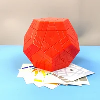 AJ Red Split Megaminxeds Magic Cube Dodecahedron Professional Neo Speed Twisty Puzzle Brain Teasers Antistress Educational Toys 1