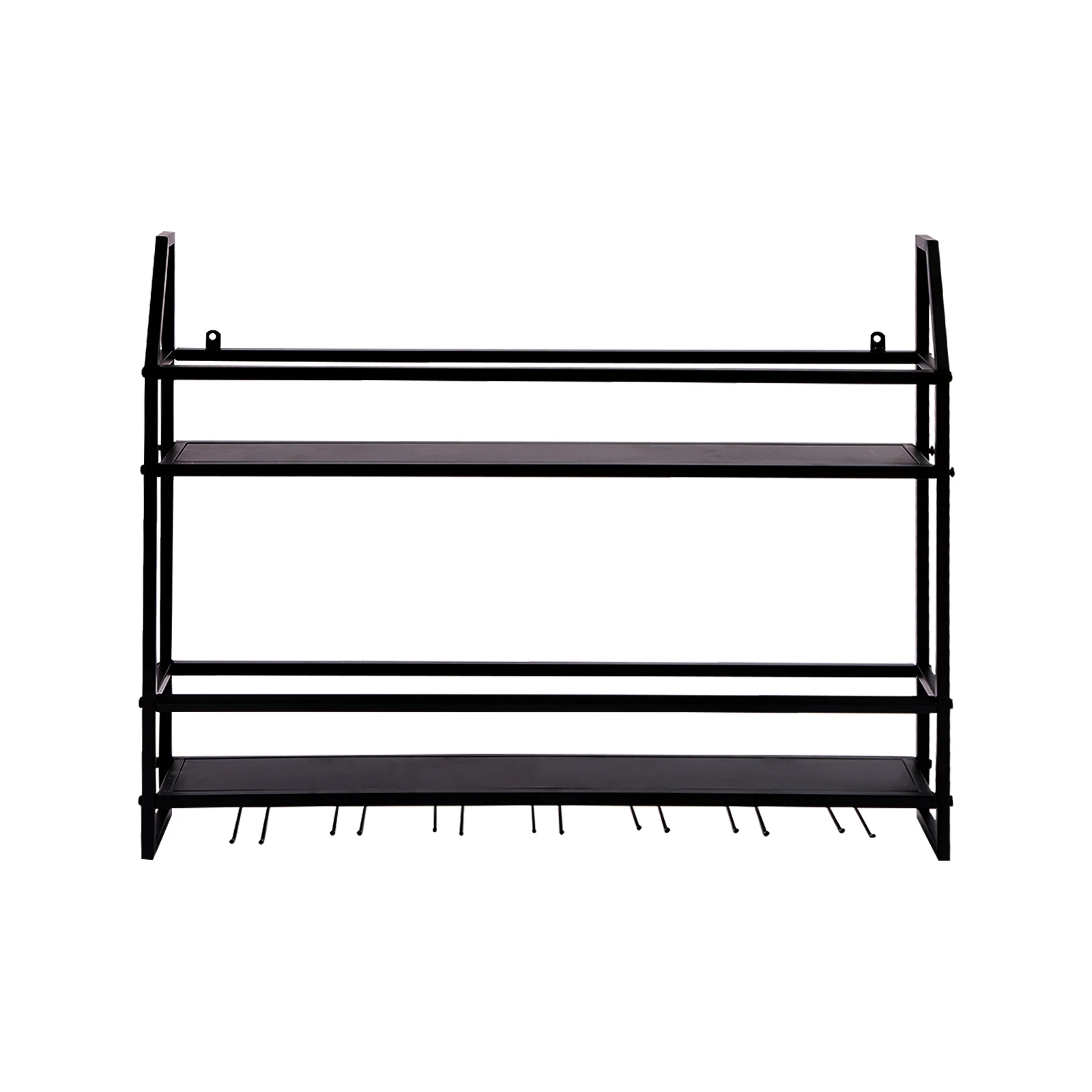 Wall-Mounted Wine Glass Storage Rack Wine Rack Bottle Holder Bar Home Party Shelf for 20 Bottles & 7 Goblets Decor