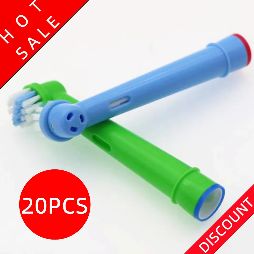 20pcs Brush Heads Five Type For Oral-B Electric Toothbrush Fit Advance Power/Vitality Precision Clean/Pro Health/Triumph/3D Exce