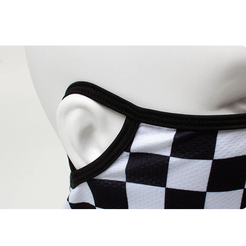 Outdoor Men Women Grid Earloops Face Mask Motorcycle Riding Neck Face Protection Cover Windproof Anti-UV Cycling Tube Scarf balaclava mask thermal balaclava cycling balaclava sunscreen mask motorcycle neck gaiter neck gaiter motorcycle mask