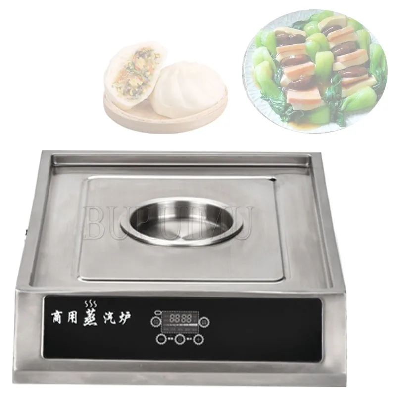 220V Commercial Electric Steamer Steam Bun Stove Breakfast Shop Bun Steam Machine Cooking Appliances