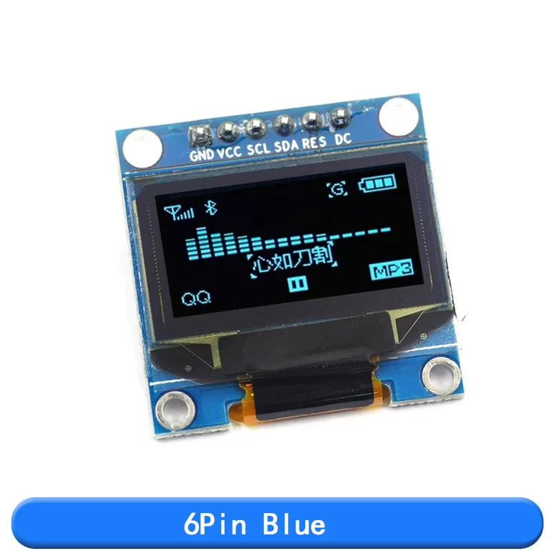5 Stück OLED 128x64 Display Modul 0,96 Zoll – I2C/IIC/SPI Serielle Schnittstelle, Für Arduino & Andere Microcontroller