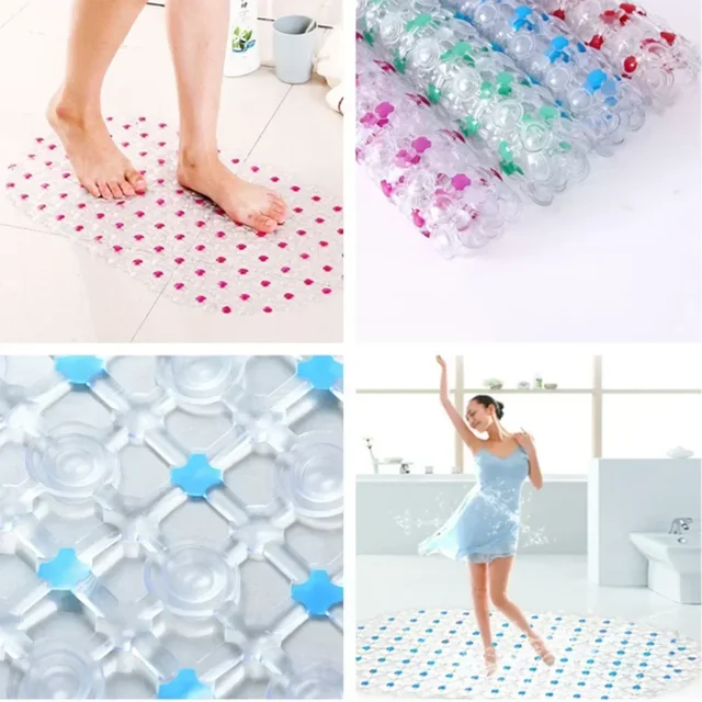 Nouveau ménage tapis antidérapant salle de bain bain bain Massage ventouse baignoire avec ventouse tapis de salle de bain tapis de salle de bain fournitures 4