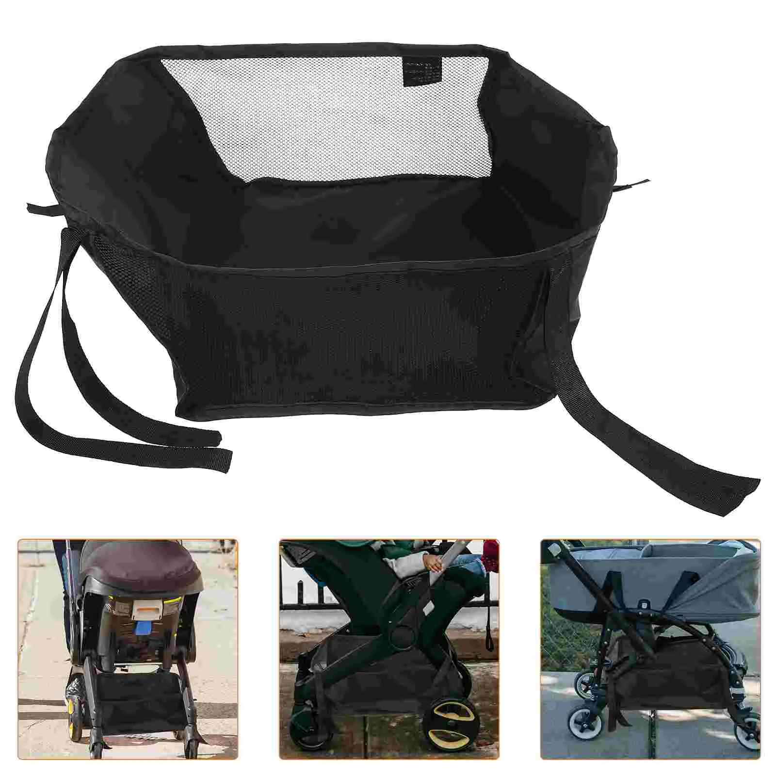 

Stroller Accessories Bottom Organizer for Diaper Raincoat Baby Pouch Basket Oxford Cloth Storage Bag