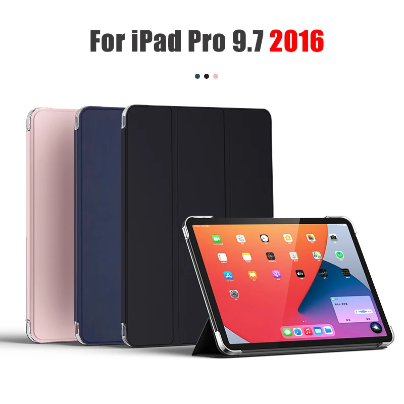 

Ultra Slim Case For Apple iPad Pro 9.7 inch 2016 Tablet Protective Cases for iPad 9.7'' A1673 A1674 A1675 Funda Sleep Wake up