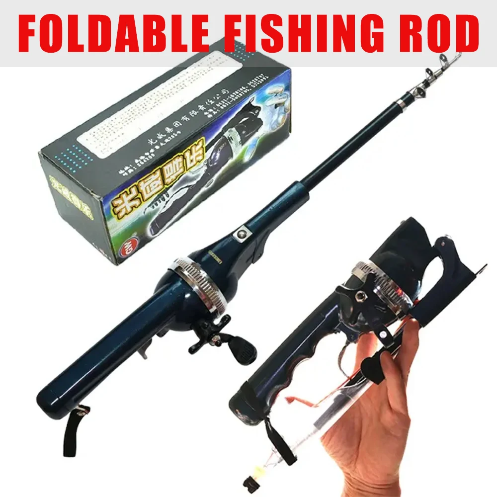 Portable Pocket Fishing Rod Collapsible Telescopic Design Ultra