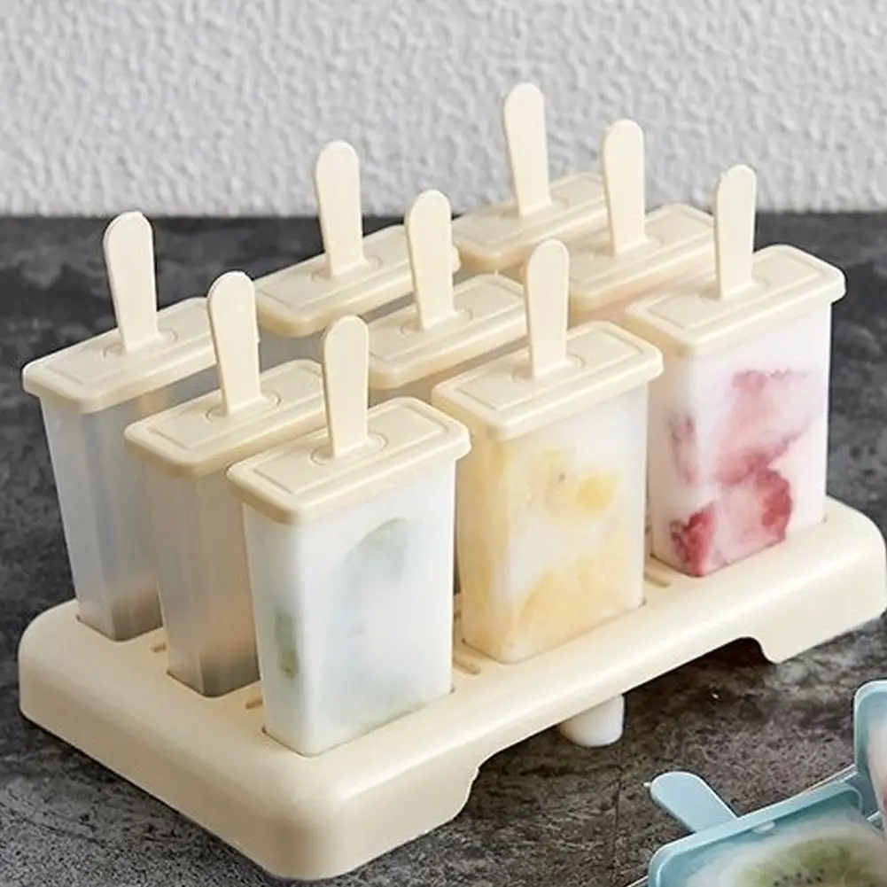 PP Plastic Ice Cream Molds Beige Color DIY Kitchen Tool
