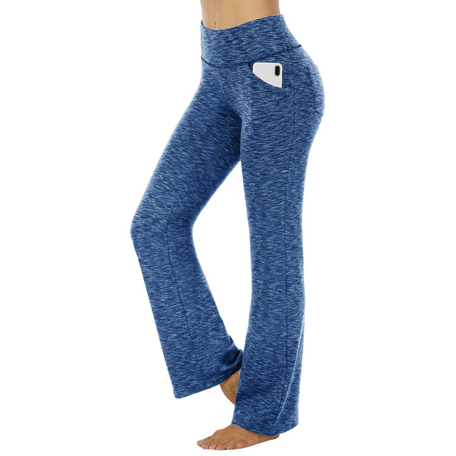 Straight Flare Pants High Waist Casual Women Clothes Yoga Pant Elastic Solid Basics Trouser 2024 Slim Ankle-Length Pants Simple