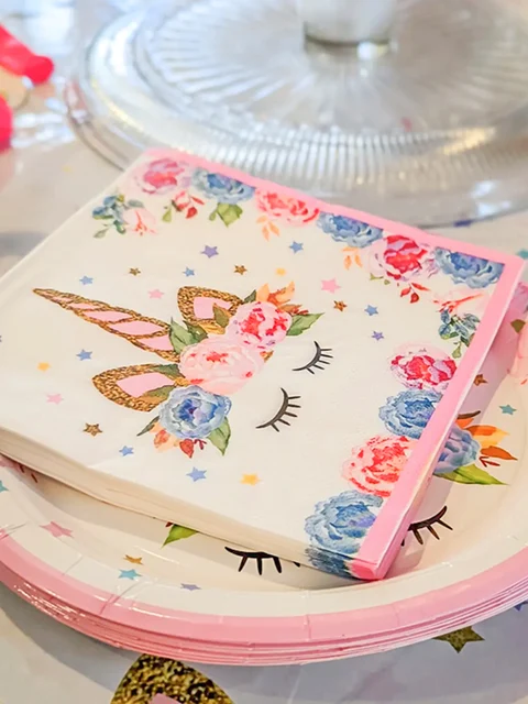 Kit De Fête D'anniversaire 61 Pièces - Assiettes, Gobelets, Serviettes, Nappe - Thème Enfant, Fournitures De Fête