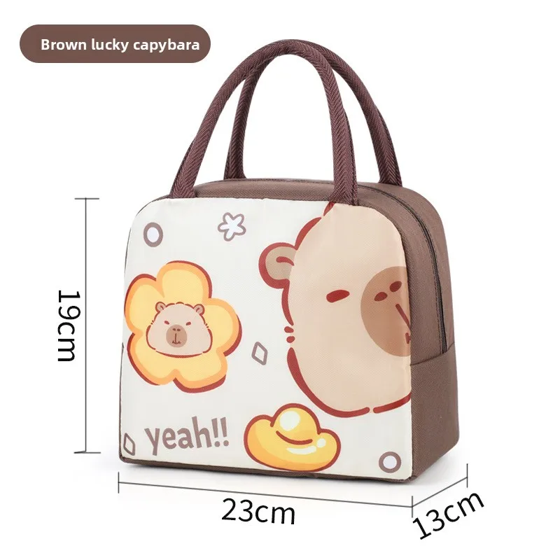 New Cartoon Lunch Box Bag For Students Children Handheld Bento Bag Work Lunch Carrying Bag Insulated Meal Container Organizer