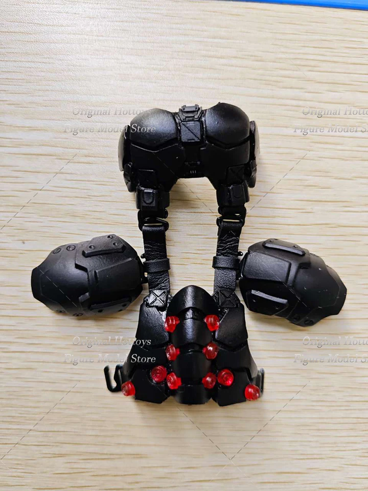 女性兵士特殊部隊黒胸、腹部鎧セット、ガスマスク、フィット12