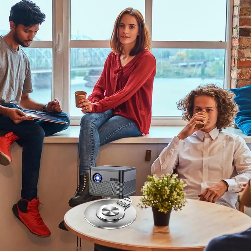 

Вращающаяся подставка для проектора, держатель для проектора из алюминиевого сплава, для рабочего стола, для конференций, развлечений